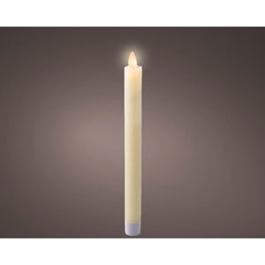 Led waving dinerkaars wax steady binnen creme h.24.5cm d.2.1cm