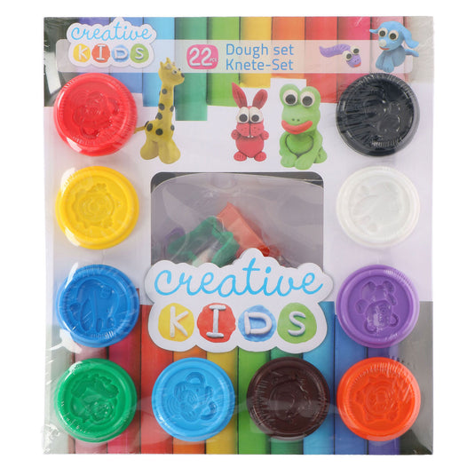 Creative kids kleiset - 10 kleuren klei - 22dlg.