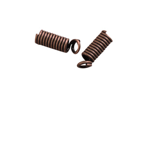 Darice • crimp coil 4x8mm 16pcs antique copper