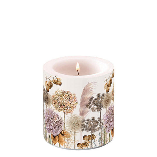 Ambiente kaars klein dried flowers