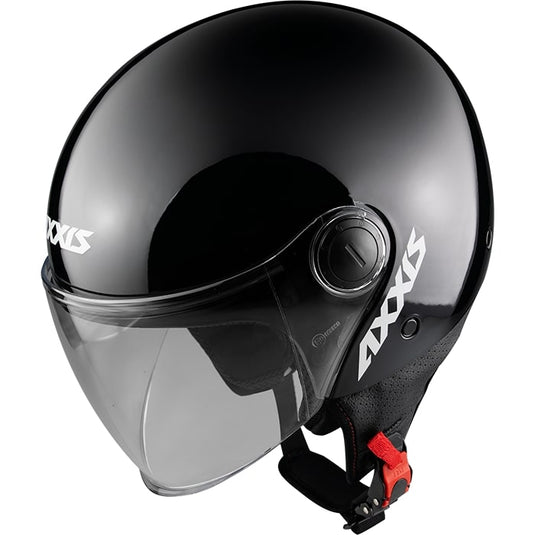 Axxis helm square solid glans zwart m