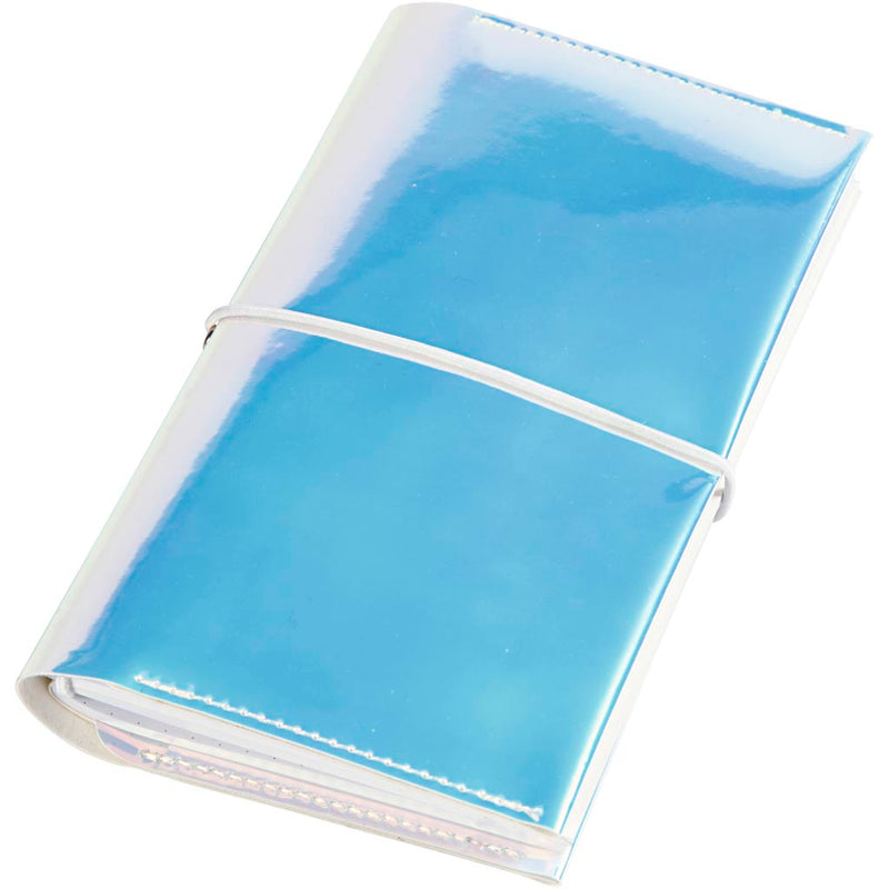 Load image into Gallery viewer, Https: www.cchobby.nl planner-bulletjournal-afm-10x18x1-5-cm-elastieksluiting-holografisch-1-stuk

