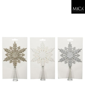 Piek wit champagne zilver 3 assorti - l14xb21xh3cm | 4 stuks