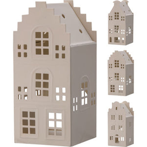 Huis 17cm 3ass wit
