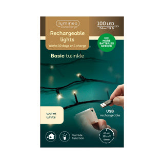 Load image into Gallery viewer, Kaemingk led duracharge basic lights 8 functie twinkel effect buitenl.742.5cm | 2 stuks

