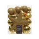 Kaemingk decoris kerstballen mat glas glitter 33 stuks goud
