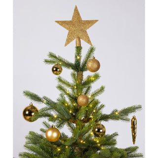 Load image into Gallery viewer, Kaemingk decoris kerstballen mat glas glitter 33 stuks goud
