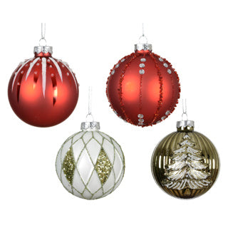 Load image into Gallery viewer, Kerstballen glas 4assdia8cm
