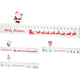 Advent kalender 40cm wit 3ass | 6 stuks