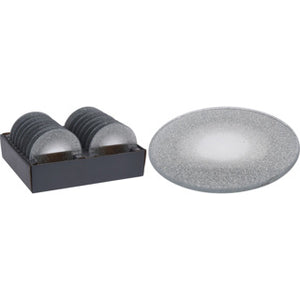 Onderzetter 10cm zilver
