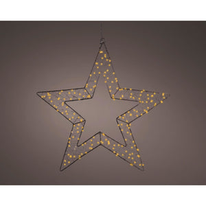 Kaemingk micro led ster metaal steady buitendia58cm x l.1cm x w.58cm x h.58cm
