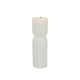 No brand led kaars ribbel wit d7x22,5cm 2xaa excl. | 3 stuks