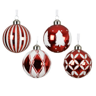 Load image into Gallery viewer, Kerstballen glas 4assdia8cm
