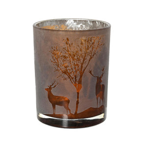 Theelichthouder glasdia10cm x h.12.5cm | 2 stuks