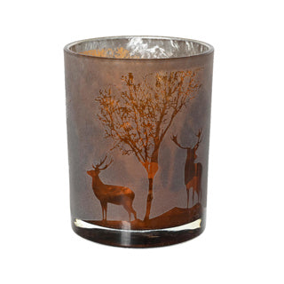 Theelichthouder glasdia10cm x h.12.5cm | 2 stuks