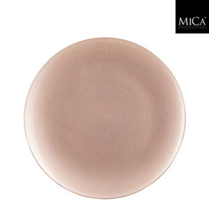 Edelman mila decoratie bord recycled plastic champagne h2xd33cm | 4 stuks