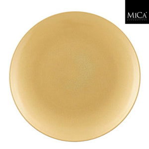 Edelman mila decoratie bord recycled plastic goud h2xd40cm | 3 stuks