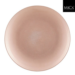 Edelman mila decoratie bord recycled plastic champagne h2xd40cm | 3 stuks