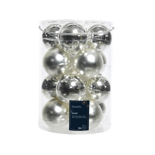 Load image into Gallery viewer, Kaemingk kerstballen glas shiny,matt mixdia8cm

