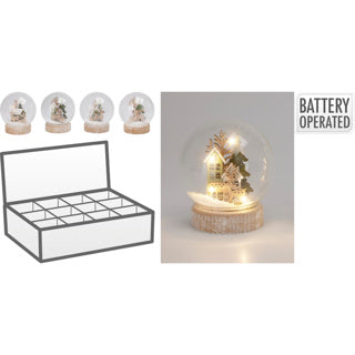 Waterbal huis led 11cm 4ass d