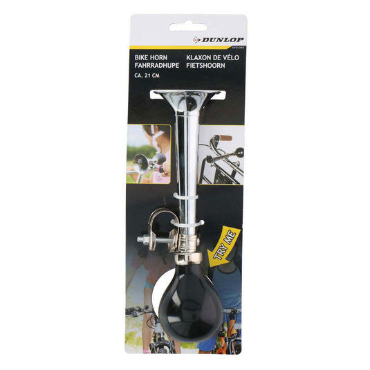 Dunlop fietstoeter - staal - 21 cm - chroom