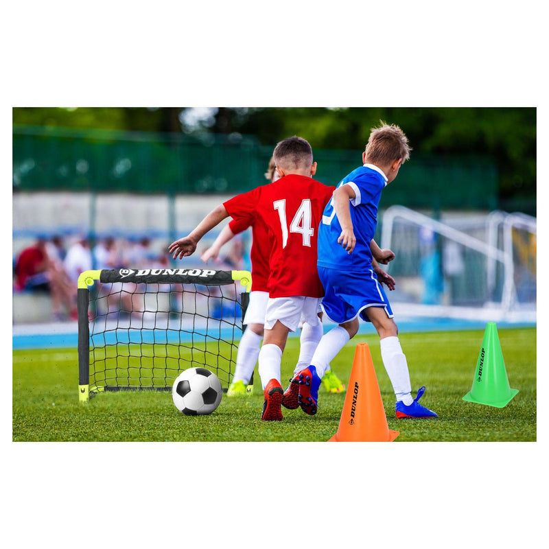 Load image into Gallery viewer, Dunlop voetbalgoal met grondpinnen, set van 2
