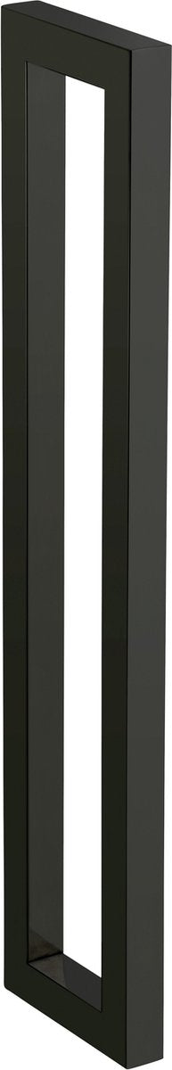 Wenko wand handdoekhouder reitani zwart mat 40cm hoog - handdoekrek - handdoekenrek