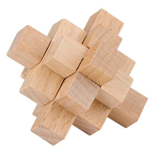 Houten breinpuzzel