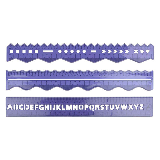 Linialenset creatief 30cm, 3dlg.