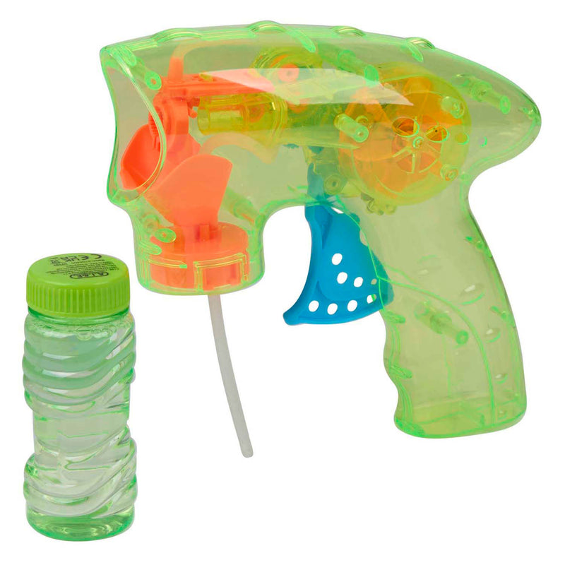 Load image into Gallery viewer, Eddy toys bellenpistool met licht - bubble gun with light 2 stuks - bellenpistool 60 ml inclusief bellenblaasvloeistof - automatisch bellenpistool op batterijen - diverse kleuren - 1 willekeurige kleur
