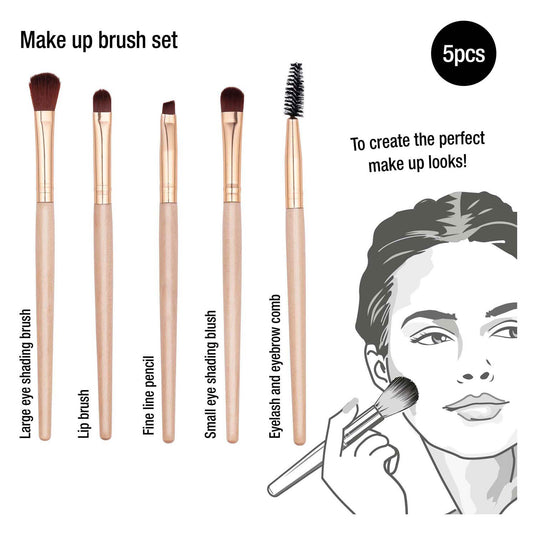 Make-up kwasten, 5dlg.