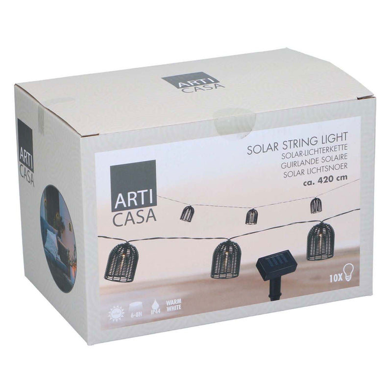 Load image into Gallery viewer, Solar lichtsnoer zwart, 420cm
