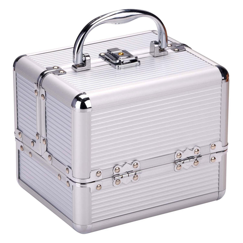 Load image into Gallery viewer, Make-up koffer zilver
