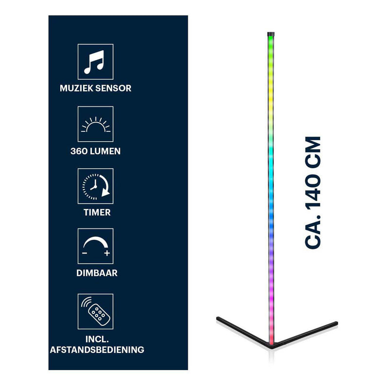 Load image into Gallery viewer, Grundig led-hoeklamp met afstandsbediening, 140cm
