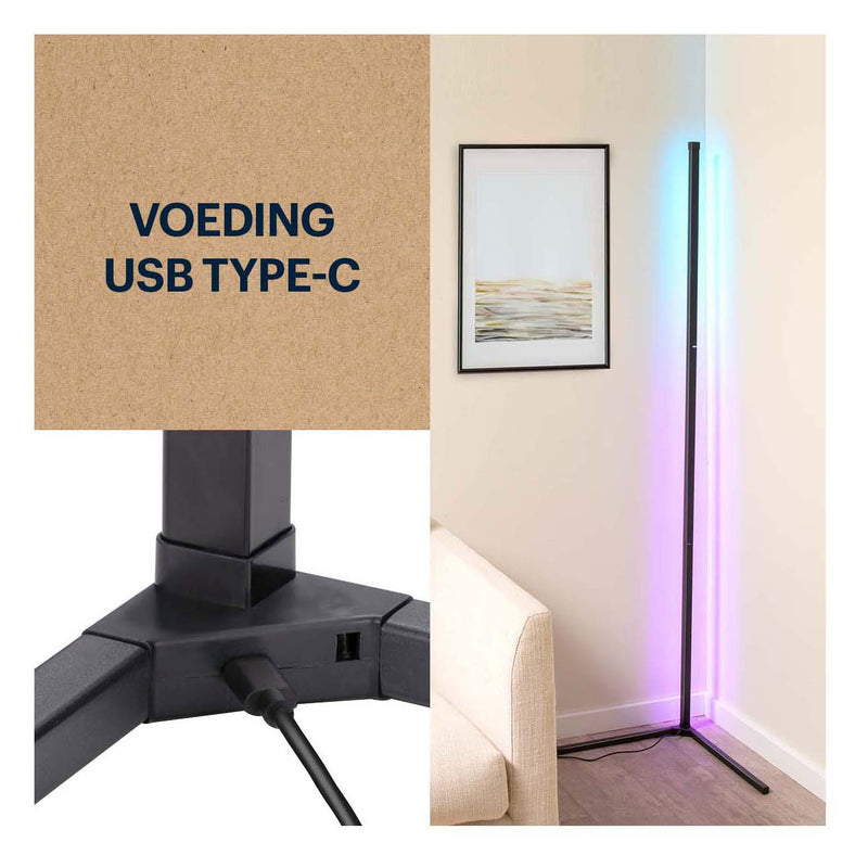 Load image into Gallery viewer, Grundig led-hoeklamp met afstandsbediening, 140cm
