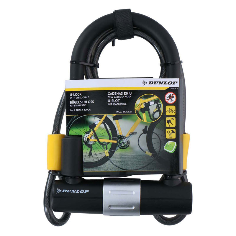 Load image into Gallery viewer, Dunlop frame u-slot met kabel en houder
