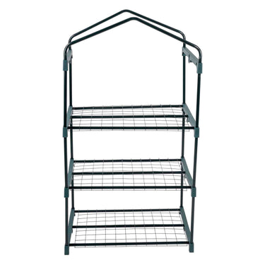 Kinzo kweekkas - broeikas tuinkas 69x49x125 cm - kweekbak met 3 verdiepingen - transparant broeikast design met ritssluiting - broeikas kweekkas voor groenten kweken - groen