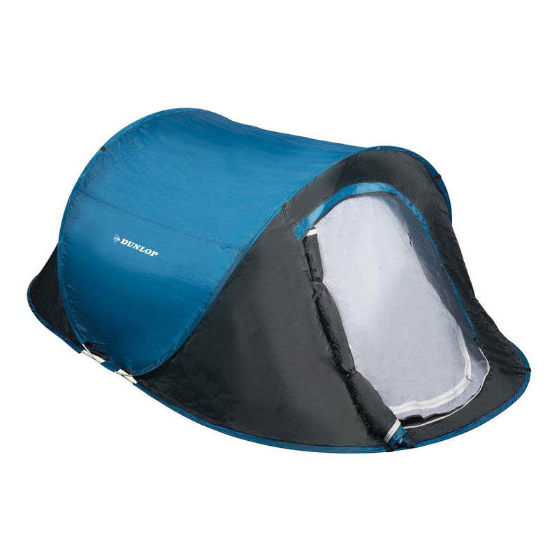 Load image into Gallery viewer, Dunlop pop up tent - blauw grijs wit - 2 persoons
