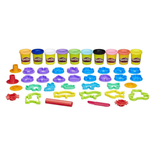 Hasbro play-doh toolkit met +30 onderdelen 10 kleipotjes