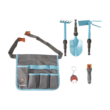 Gardena tuingereedschapset voor kinderen met tas – kindertuingereedschap set met schep hark en schoffel – buitenspeelgoed