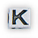 Darice • team sports letterkralen 6mm 30pcs k