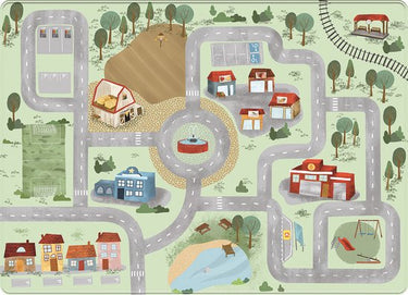 Mats amp; joy mats joy speelmat zacht village 130 x 180 cm