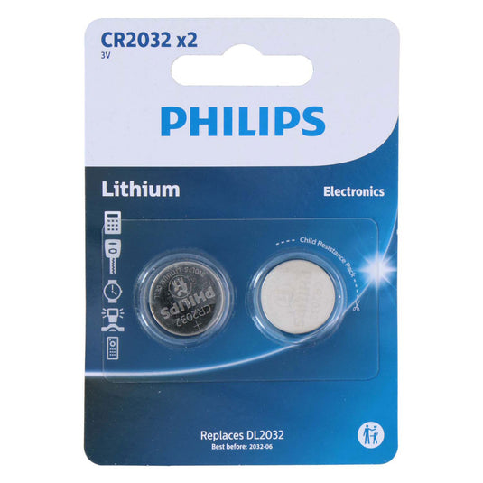 Knoopcel baterrij cr2032, 2st.