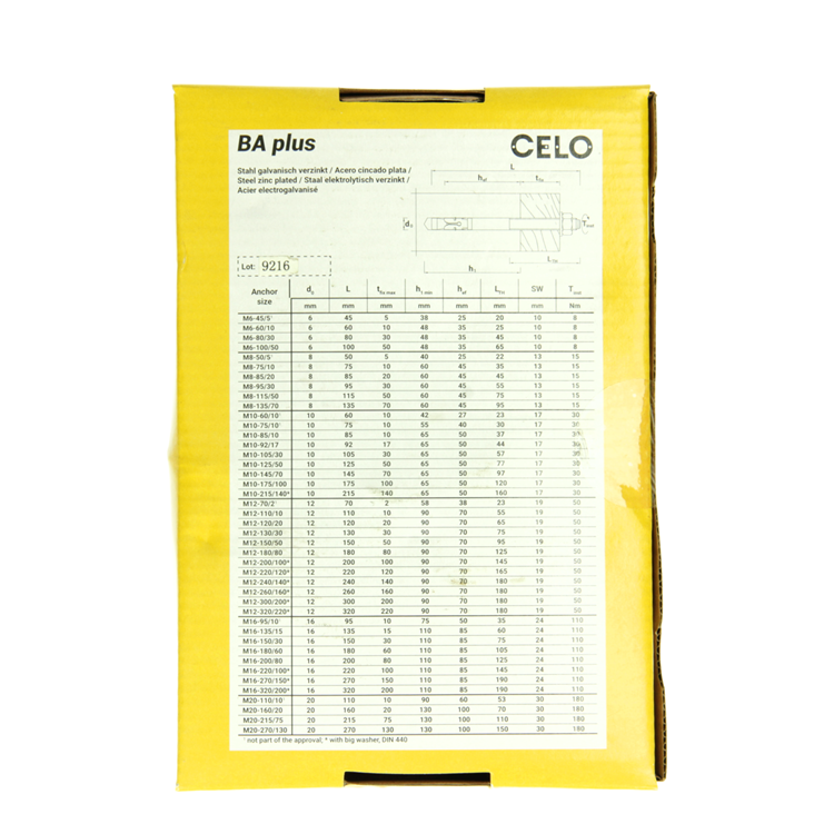 Load image into Gallery viewer, Celo 1066922 - quick fix anker ba plus 12-150 50 verzinkt 20 stuks | 2 stuks
