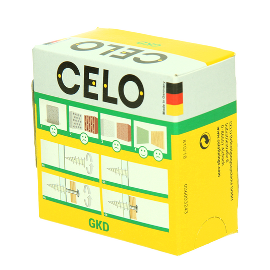 Celo 1067402 - metalen gipsplaatpluggen gkdz 4,5x35, 50 pcs | 1 stuks
