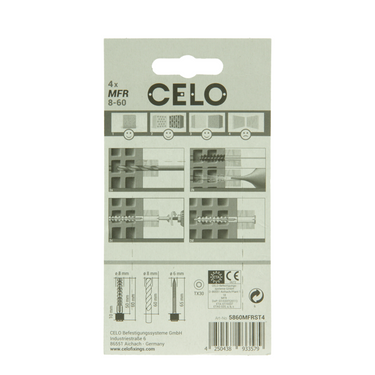 Celo 1065488 - multifunctionele raamplug mfr 8-60 sb tx | 5 stuks