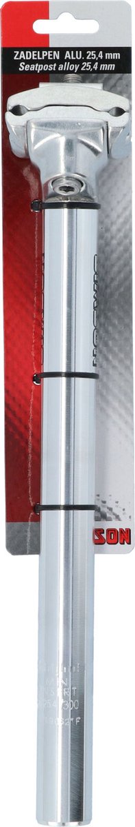 Simson zadelpen 254 mm kop alu zilver 021943144849