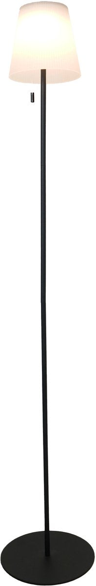 Eglo scordiano-l staande lamp - oplaadbaar (tot 22 uur licht) - solar - 120 cm - zwart wit - draadloos - binnen en buiten - trekschakelaar