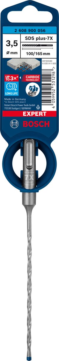 Bosch expert sds plus-7x hamerboor 3,5 x 100 x 165 mm