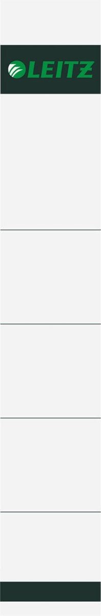 Leitz rugetiket formaat 190 x 32 mm grijs pak van 10 stuks